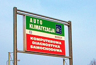 Kasetony podświetlane - Auto shop